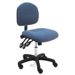 Fabric ESD Chair Desk H and Nylon Base, 17"-22" H  Three Lever Control